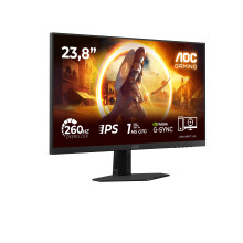 AOC 24G4ZRE 24 inch FHD Gaming Monitor 260Hz, Fast IPS Panel, 1ms GtG, HDR10, G-Sync Compatible, (1920x1080 HDMI 2x 2.0 DP 1x 1.4) Black