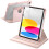 JETech 360 Rotating Case for iPad (A16) 11th/10th Gen, Sandy Pink 1