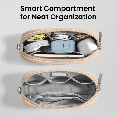 tomtoc Electronics Organizer Travel Case, Cable Organizer for Essentials 1