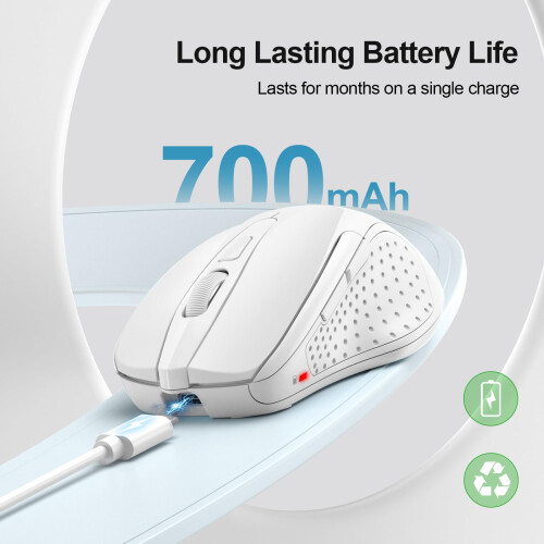 TeckNet TECKNET Bluetooth Mouse, Rechargeable Bluetooth Wireless Mouse 1