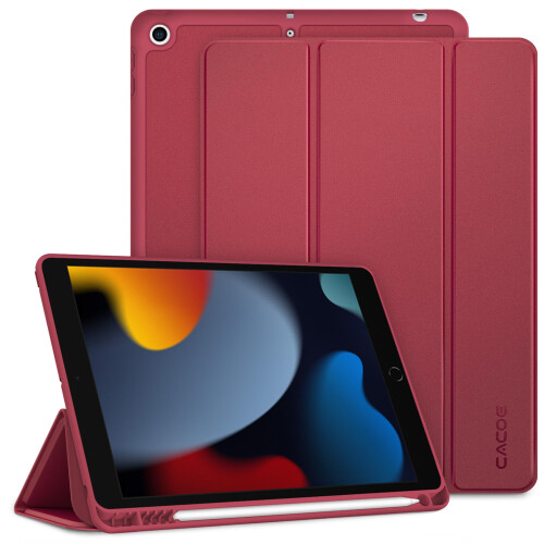 CACOE Case for iPad 9th/8th/7th Generation(2021/2020/2019) + Pencil Holder