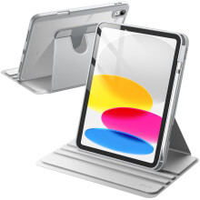 JETech 360 Rotating Case for iPad (A16) 11th/10th Gen, Silver