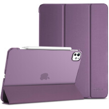 ProCase Smart Case for iPad Pro 11 Inch Case M5 2025/M4 2024(Model: A3357/A3358/A3359/A2836/A2837/A3006), Slim Folio Stand Hard Shell Protective Table