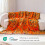 Doublesided Sofa Large Bed Throw BlanketBohemian Burnt Orange Bedsprea 5