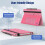 TiMOVO Universal Case for 10.1 Inch Android Tablet, Glitter Watermelon Red 4