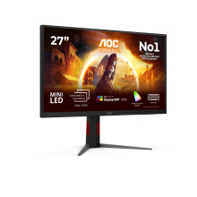 AOC U27G4XM 27 inch USB Hub Gaming Monitor, 160Hz/320Hz dual mode, Fast IPS Panel, 1ms GtG, HDR1000, G-Sync Comp., Height Adjustment,(3840x2160@160Hz;