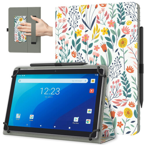 TiMOVO Case for Amazon Alexa Tablet 11'' 2026 with Pen Loop, Flowers