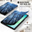 CACOE Case for Samsung Galaxy A11+ Plus +Screen Protector, Starry Sky Tree 3