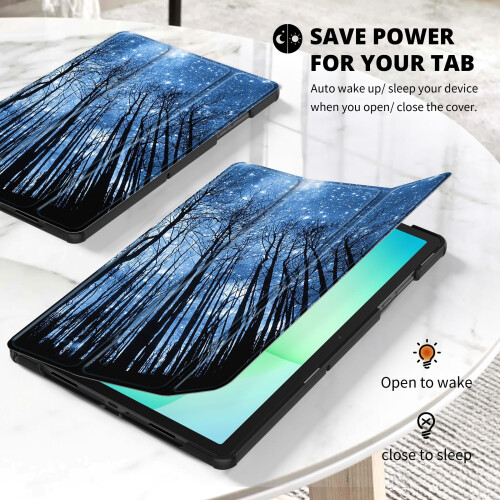 CACOE Case for Samsung Galaxy A11+ Plus +Screen Protector, Starry Sky Tree 2