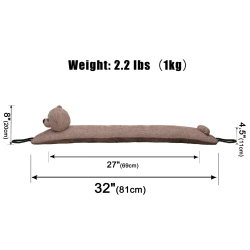 Marwood Under Door Draught Excluder Decorative Wind Stopper 81cm for D 1