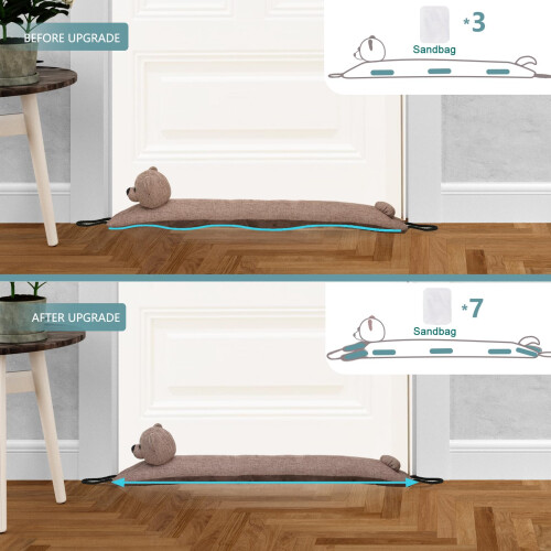 Marwood Under Door Draught Excluder Decorative Wind Stopper 81cm for D 2