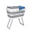 Collapsible Laundry Basket Washing Basket with Legs 45L Plastic Grey 1