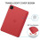 JETech Case for iPad Pro 11" 4/3/2/1 (2022/2021/2020/2018), Red 4