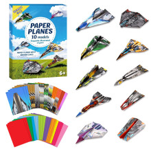 Hapray Origami Set for Kids 612 60Sheet Paper Aeroplane Kit