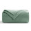 Aisbo Sage Green Throws Blanket for Sofas Single Fluffy Blanket Bed T 1