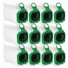 12 bolsas para aspiradoras de mano inalámbricas, bolsas de repuesto para polvo y filtros, paquete de 12