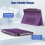 TiMOVO Universal Case for 10.1 Inch Android Tablet, Dark Purple 4