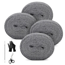 PICK FOR LIFE Wire Wool Mice 4 Pack DIY Kit Coarse Steel Wool Gap Blocker