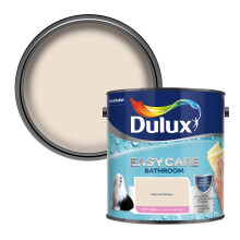 Dulux 5275840 Easycare Bathroom Soft Sheen Emulsion Paint For Walls And Ceilings - Natural Wicker 2.5L