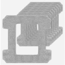 Paquete de 8 almohadillas de microfibra reutilizables para robots limpiacristales, paños lavables que no dejan marcas.