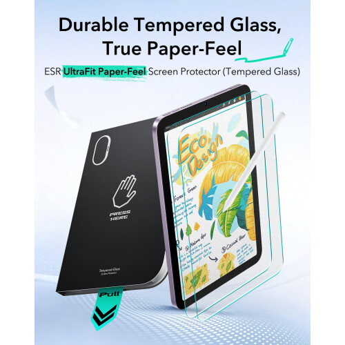 ESR 2 Pack Paper-Feel Screen Protector for iPad Mini 7th/6th Gen 8.3 Inch 2