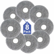 Paños de microfibra reutilizables para aspiradoras robot, almohadillas de repuesto lavables para la limpieza del suelo.