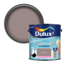 Dulux 5275848 Easycare Bathroom Soft Sheen Emulsion Paint For Walls And Ceilings - Heart Wood 2. 5 Litres