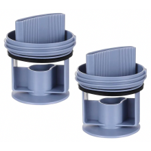Paquete de 2 filtros de pelusa para lavadora, insertos de filtro de pelusa e insertos de filtro de bomba de desagüe, piezas de repuesto