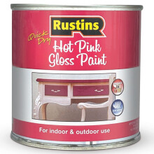 RUSTINS Hot Pink Gloss Paint 250ml