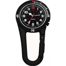 Reloj de bolsillo con clip, esfera luminosa y movimiento de cuarzo analógico, ideal para médicos, enfermeras, paramédicos y chefs.