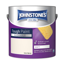 Johnstone's - Washable Matt Wall & Ceiling Paint - Ivory Spray - 2.5L
