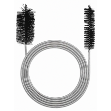 Cepillo flexible de 155 cm para limpiar desagües, limpiador de tuberías de acero inoxidable suave de doble extremo para aberturas estrechas.