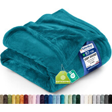 Utopia Bedding Ultra Soft Fleece Throw Blanket 127x152cm Turquoise