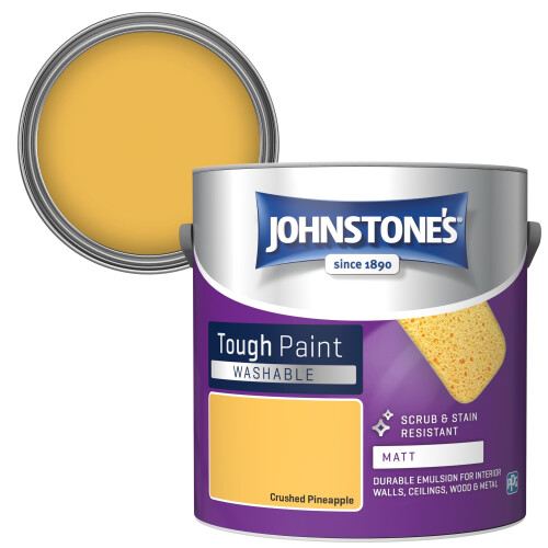 Johnstone's Johnstone's - Washable Matt Wall & Ceiling Paint - Crushed Pineapple - 2.5L 1