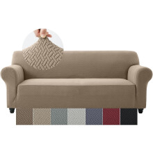 Moonlight Bedding Coffee Sofa Cover 3 Seater Jacquard Spandex Non Slip