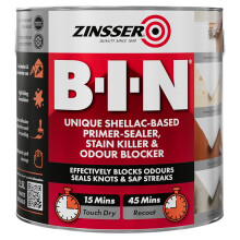Zinsser B-I-N Interior & Spot Exterior White Primer Sealer & Stain Killer 2.5 Litre