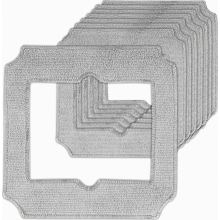 Paquete de 8 mini almohadillas reutilizables para robots limpiacristales, paños de repuesto lavables.