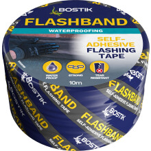 Bostik Flashband Self Adhesive Flashing Tape for Roofs Grey - 75mm x 10m
