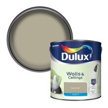 Dulux Walls & Ceilings Matt Emulsion Paint, Overtly Olive, 2.5 Litres