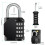 ZHEGE Combination Padlocks, 4 Digit Combination Locks (Black, 2P) 4