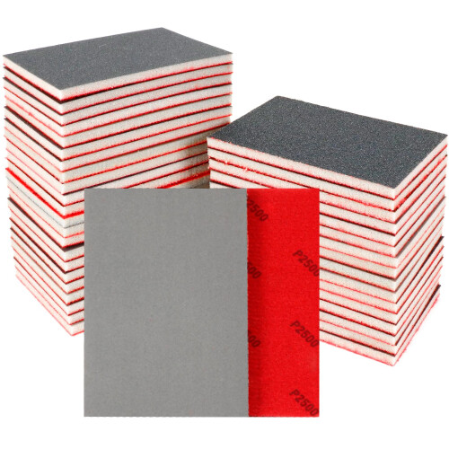 24 PCS Sanding Sponge Wet Dry Sandpaper for 2500 Grit