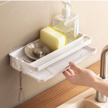 Organizador colgante para fregadero sin necesidad de taladrar, soporte para esponjas para cocina y lavadero, resistente a la oxidación.