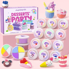 JUPITEARTH Air Dry Clay for Kids12 Desserts Theme Party Modelling Clay