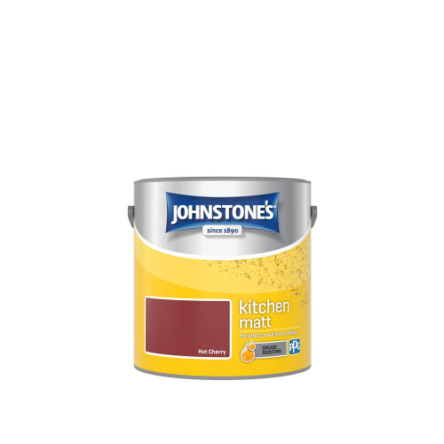 Johnstone's Johnstone's - Matt Kitchen Paint - Hot Cherry - 2.5L