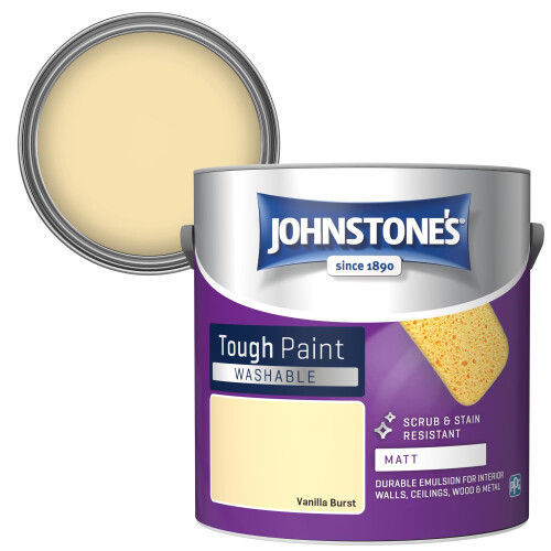Johnstone's Johnstone's - Washable Matt Wall & Ceiling Paint - Vanilla Burst - 2.5L 1
