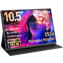 Dopesplay 10.5" Portable Monitor, HDR 1920x1280 100% sRGB 420 Nits