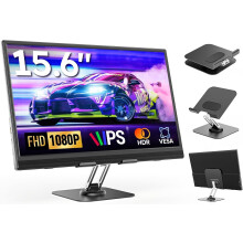 Dopesplay Portable Monitor, 15.6" Second External Monitor with Kickstand