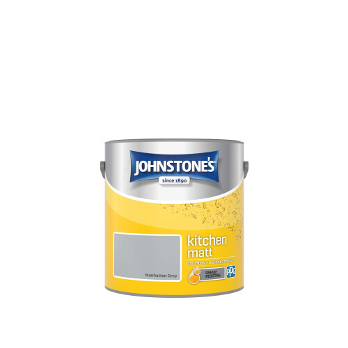 Johnstone's Johnstone's - Matt Kitchen Paint - Manhattan Grey - 2.5L