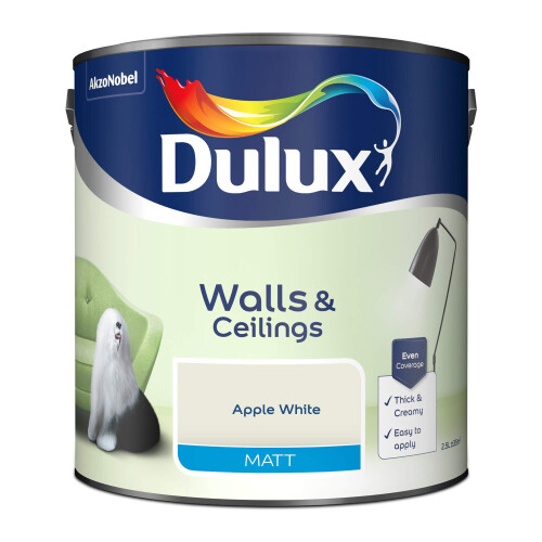 Dulux Dulux Natural Hints Matt Apple White 2.5L 1