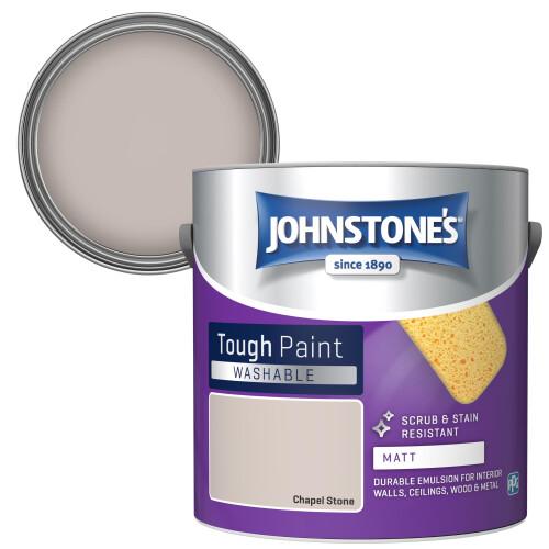 Johnstone's Johnstone's - Washable Matt Wall & Ceiling Paint - Chapel Stone - 2.5L 1